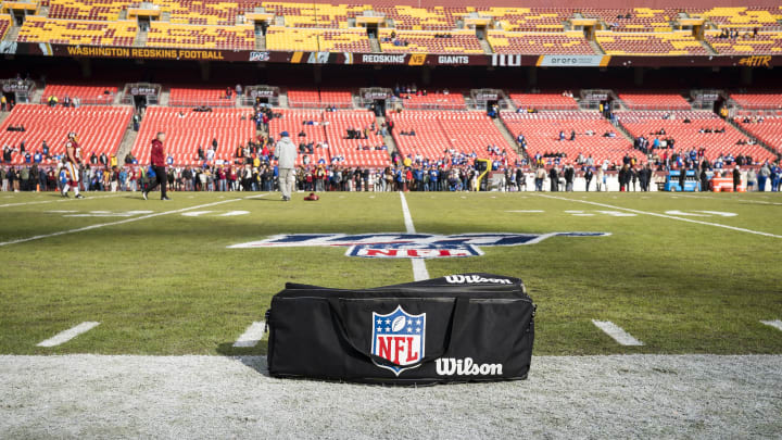 Mostly empty NFL stadium. Mostly empty NFL stadium.