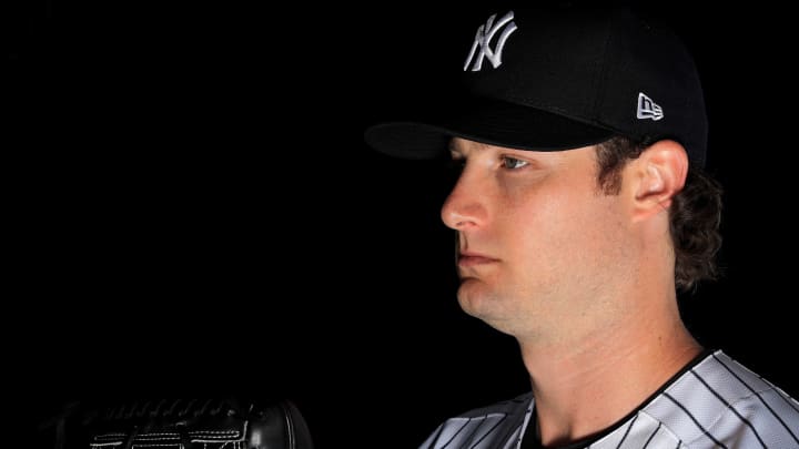 New York Yankees starter Gerrit Cole pitches in silence tonight