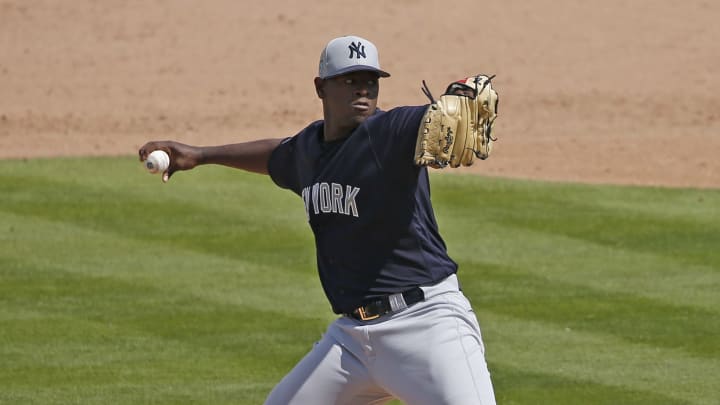 El dominicano Severino tiene año y medio que no lanza en la MLB