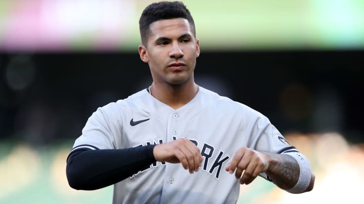 Gleyber Torres recibió un pelotazo en Triple A