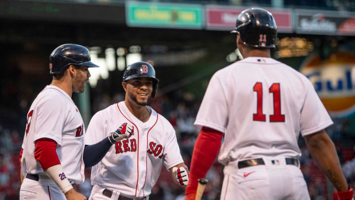 Xander Bogaerts, Rafael Devers y J.D. Martinez son tres de los 5 Medias rojas en Denver