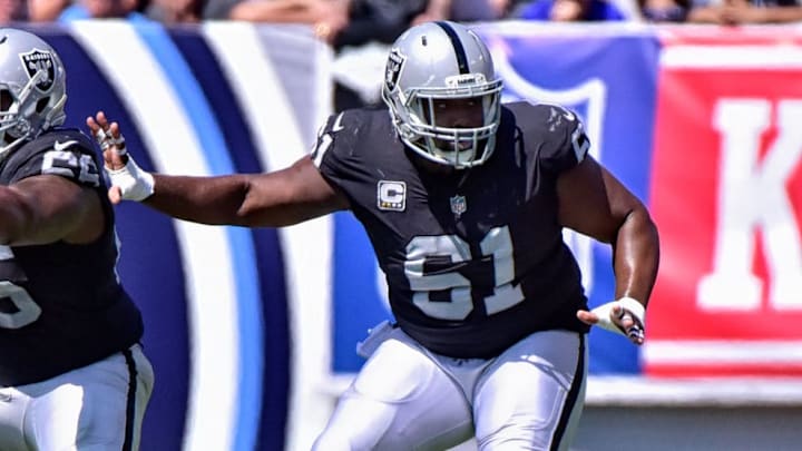 Las Vegas Raiders center Rodney Hudson
