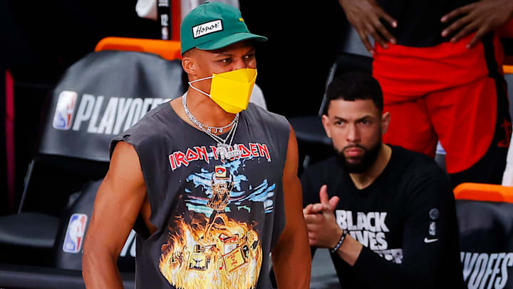 Russell Westbrook se está recuperando de la lesión en el cuádricep derecho