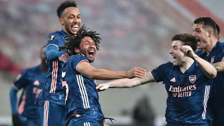 Mohamed Elneny, Kieran Tierney, Pierre-Emerick Aubameyang