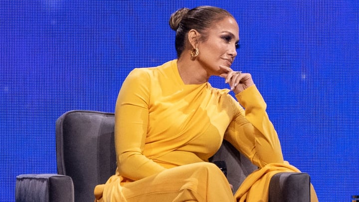 Jennifer Lopez durante el evento "Oprah's 2020 Vision"