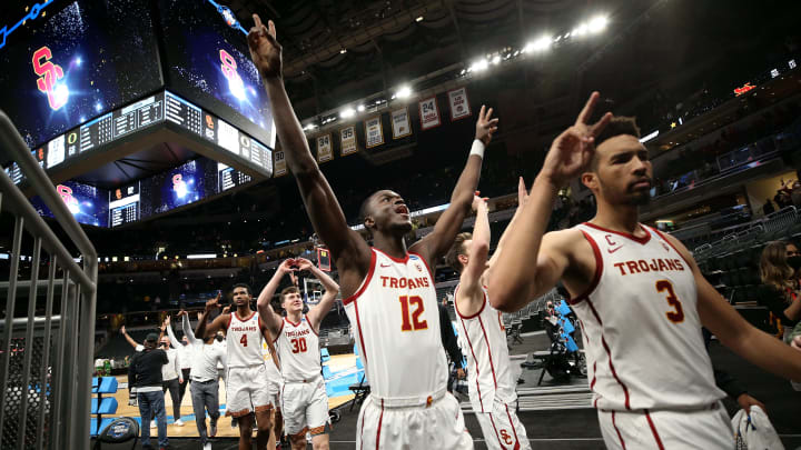 USC basketball celebrations.