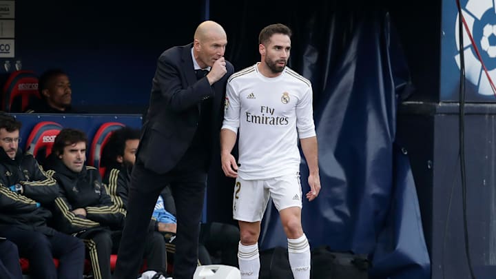 Zinedine Zidane dan Dani Carvajal