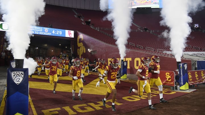 USC football at the LA Memorial Coliseum.