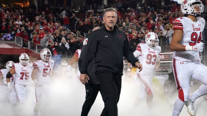 Utah head coach Kyle Whittingham leads the Utes into the Pac-12 Championship game against Oregon.