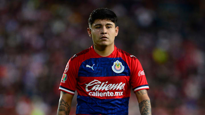 Javier López en un partido de las Chivas del Guadalajara. Javier López en un partido de las Chivas del Guadalajara.