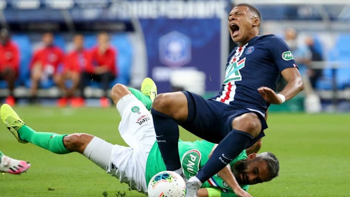 Mbappé s'est blessé contre l'AS Saint-Etienne