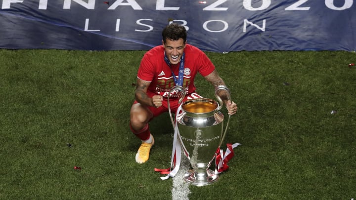 Coutinho won the Champions League with Bayern Munich on Sunday