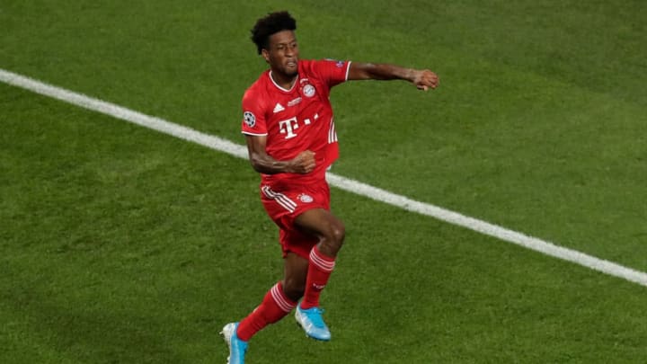 Coman celebra el tanto de la victoria contra PSG en Lisboa