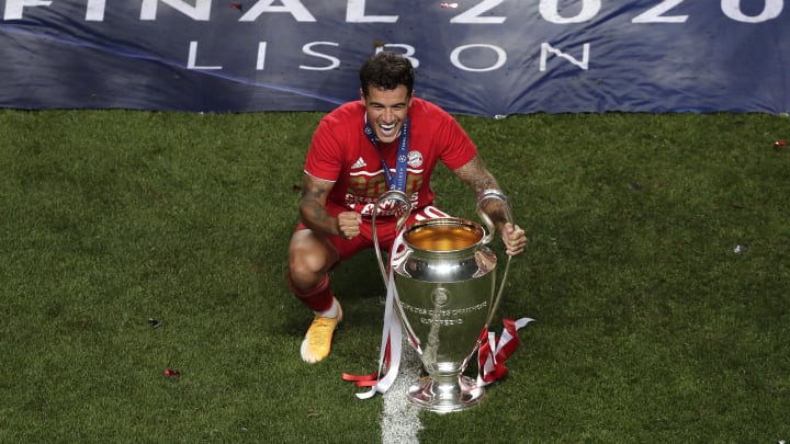 Coutinho celebra la Champions League Coutinho celebra la Champions League