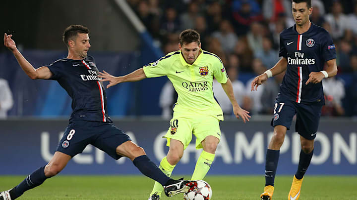 Lionel Messi, Thiago Motta, Javier Pastore