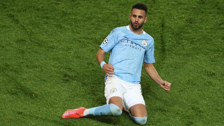 Riyad Mahrez, buteur sur coup franc au match aller Riyad Mahrez, buteur sur coup franc au match aller
