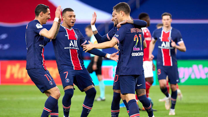 Neymar Jr, Ander Herrera, Angel Di Maria, Kylian Mbappe