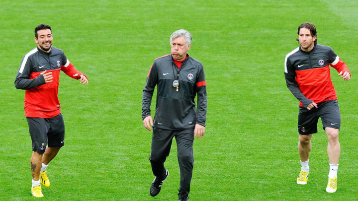 Carlo Ancelotti lors de sa période parisienne en 2013
