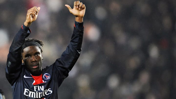 Peguy Luyindula était aligné dans le onze de départ du PSG.