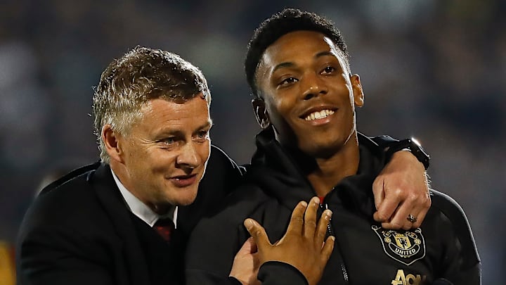 Ole Gunnar Solskjaer dan Anthony Martial Ole Gunnar Solskjaer dan Anthony Martial