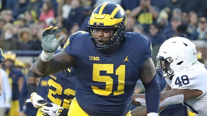 Former Michigan OL Cesar Ruiz 