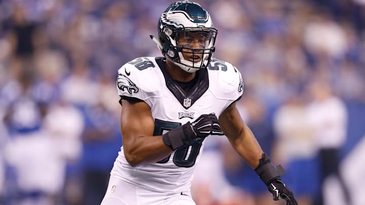Former Philadelphia Eagles linebacker Jordan Hicks Former Philadelphia Eagles linebacker Jordan Hicks