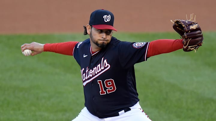 Aníbal Sánchez lanzó en la temporada 2020 de la MLB con los Nacionales de Washington