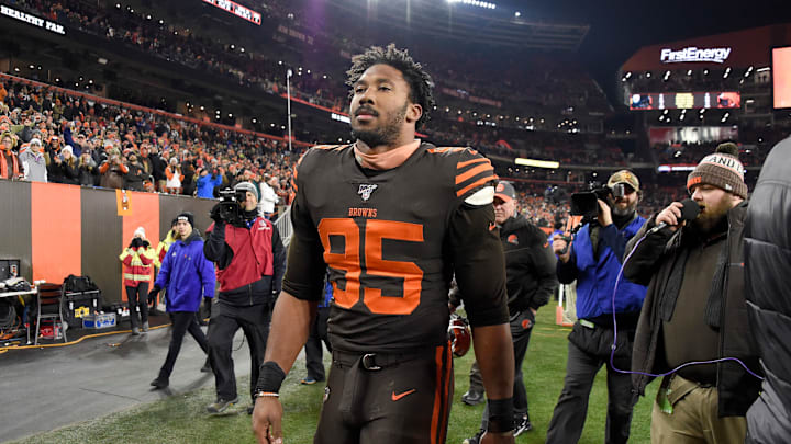 Cleveland Browns defensive end Myles Garrett