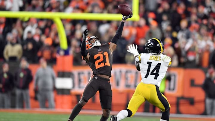 Denzel Ward, who is 22 years old, has been a ball hawk in his young NFL career.