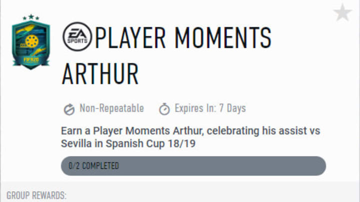 EA Sports released a Player Moments Arthur during FIFA 20 Future Stars EA Sports released a Player Moments Arthur during FIFA 20 Future Stars