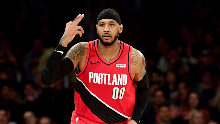 Carmelo está teniendo una resaltable temporada 17 en la NBA en su regreso con los Trail Blazers