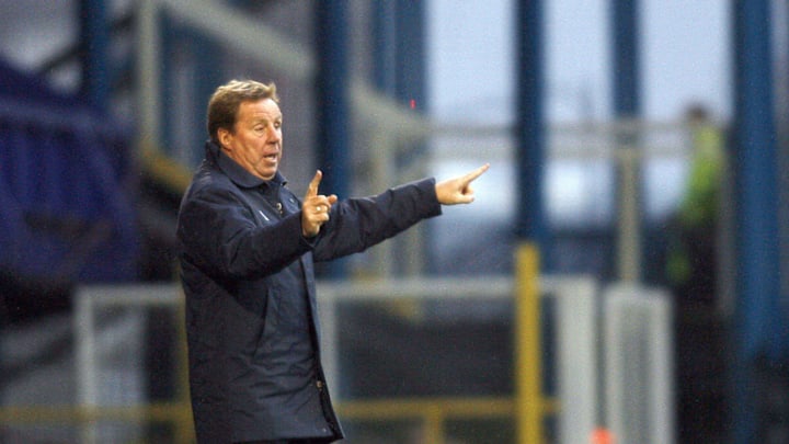 Portsmouth manager Harry Redknapp shouts