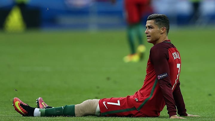 Cristiano Ronaldo se lesionó en la final de la Eurocopa de 2016