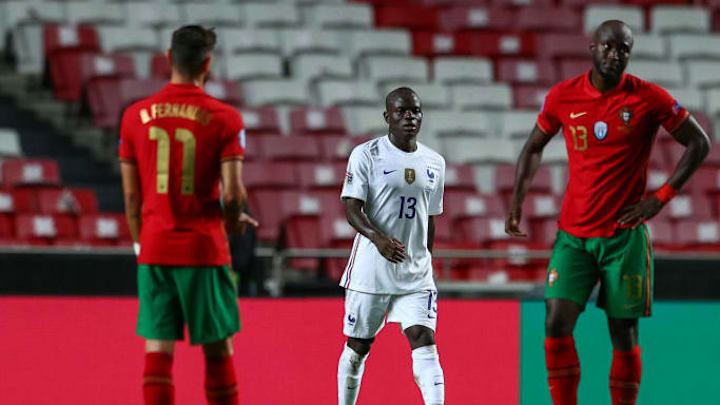 Kanté marcó el gol de la victoria de Francia contra Portugal