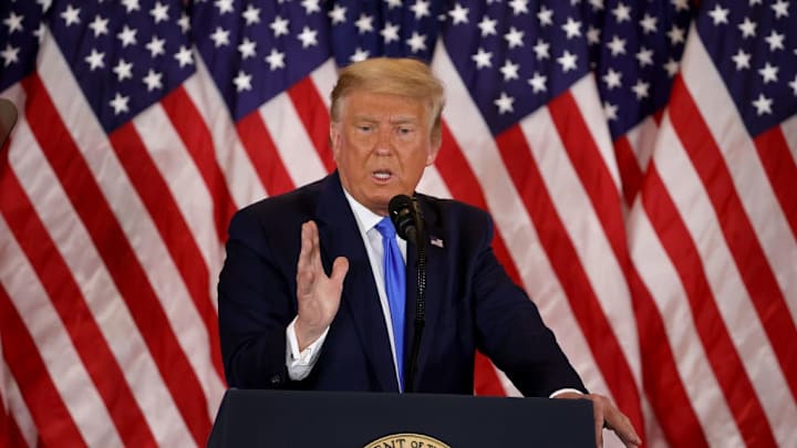 President Donald Trump Holds Election Night Event At The White House