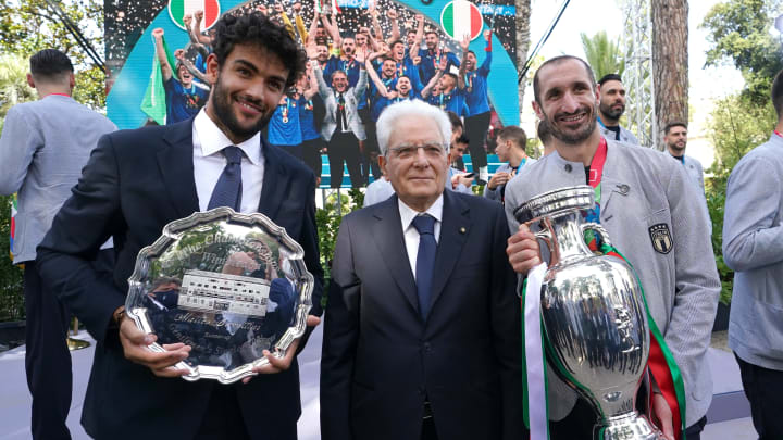Matteo Berrettini, Sergio Mattarella, Giorgio Chiellini