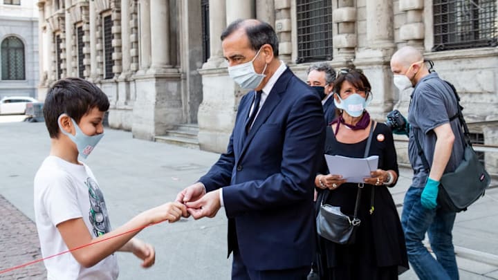 Protests And Police Clashes As Italy Slowly Exits Coronavirus Pandemic Lockdown