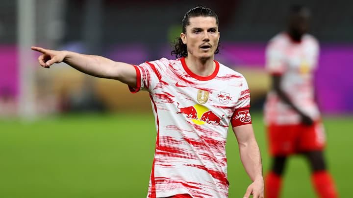 Marcel Sabitzer con la maglia del Lipsia