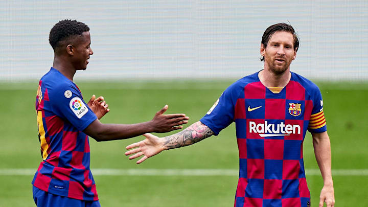 Las opciones del Barça en Champions League depende del rendimiento de Messi y Ansu Fati