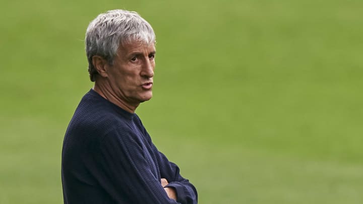 Barcelona boss Quique Setien Barcelona boss Quique Setien