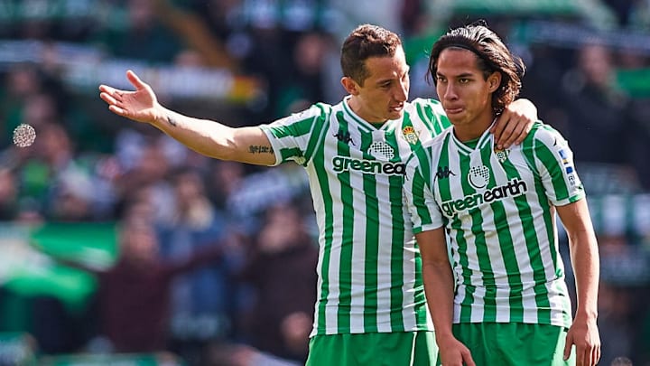 Andrés Guardado Diego Lainez Real Betis LaLiga Eibar Europa League