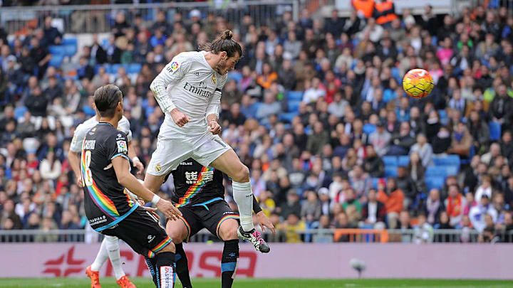 Gareth Bale firmó cuatro tantos frente al Rayo Vallecano en 2015