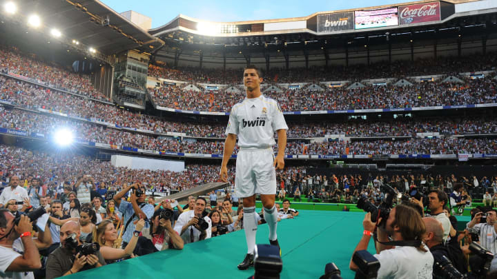 Ronaldo joined Real Madrid for a then world-record transfer fee of £80m