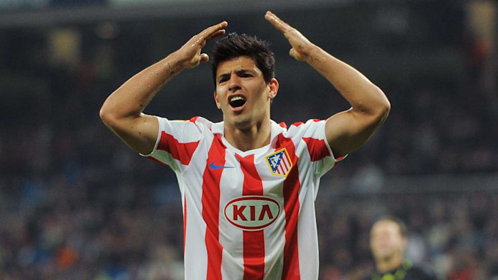 El Kun con Atlético Madrid 