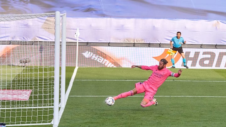 Sergio Ramos salvó la primer del partido