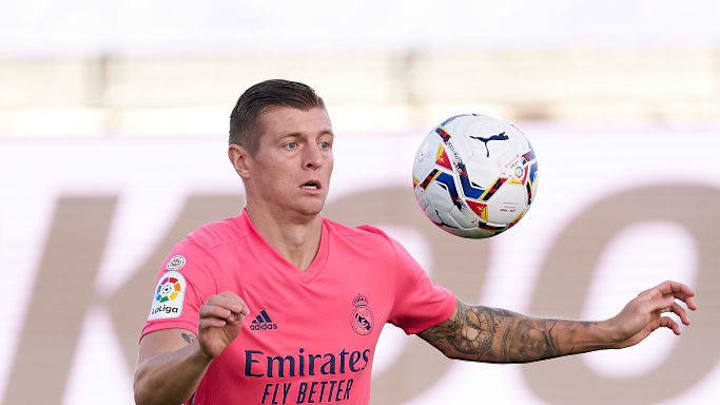 Toni Kroos en un partido del Real Madrid