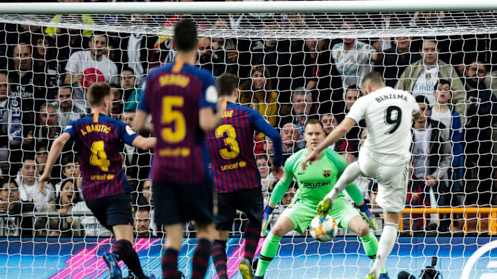 Gerard Pique, Ivan Rakitic, Karim Benzema, Marc Andre Ter Stegen
