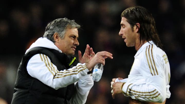 Real Madrid's Portuguese coach Jose Mour