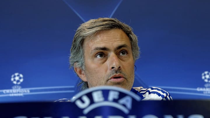 Real Madrid's Portuguese coach Jose Mour