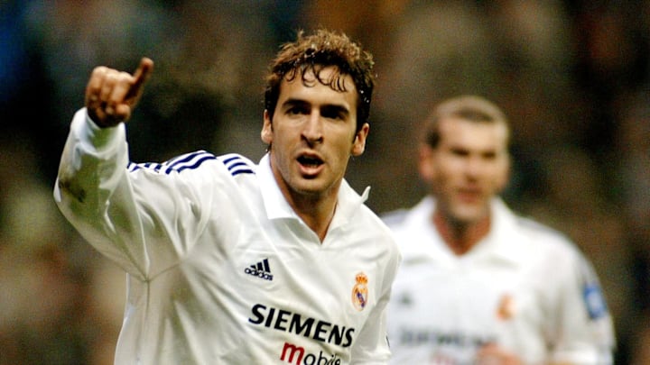 Raúl con el Real Madrid
